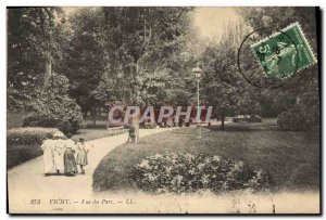 Old Postcard Vichy view of the park