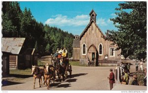 Historic Buildings, Church, Stage Coach, BARKERVILLE, British Columbia, Canad...