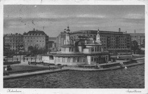 B219 Denmark 1933 Copenhagen Sopavillonen Pavilion vintage postcard