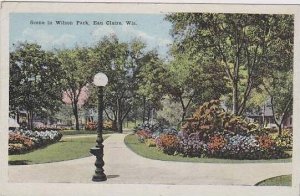 Wisconsin Eau Claire Scene In Wilson Park 1920