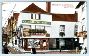 CANTERBURY, England UK ~ MICAWBER'S LITTLE INN Street Scene c1910s Postcard