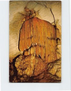 Postcard The Water Falls Penn's Cave, Centre Hall, Pennsylvania