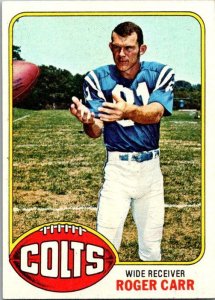 1976 Topps Football Card Roger Carr Baltimore Colts sk4317