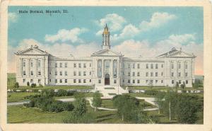 c1920 Postcard State Normal School, Macomb IL McDonough County Posted