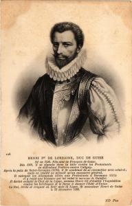 CPA Henri Ier de Lorraine, duc de Guise Royalty Nobelty (315071)