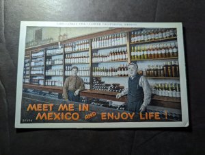 Mint Mexico Advertisement Postcard Meet Me in Mexico and Enjoy Life