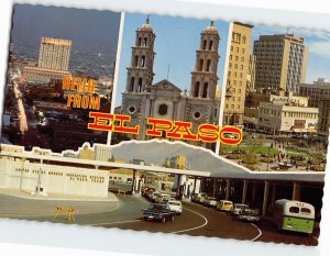 Postcard Colorful El Paso Texas USA