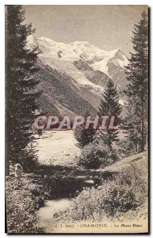 Old Postcard Chamonix Mont Blanc