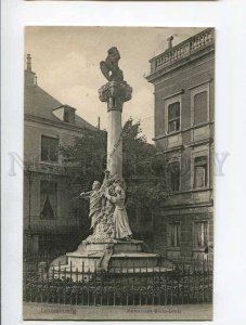 287262 LUXEMBURG Dicks-Lentz monument 1912 year RPPC to BELGIUM