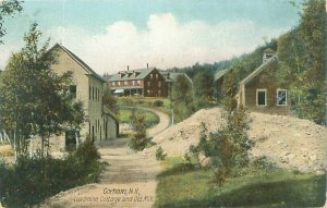 Gorham New Hampshire NH Leadmine Cottage & Old Mill Pre-Linen Postcard Used