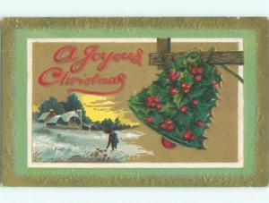 Divided-Back CHRISTMAS SCENE Great Postcard W8856