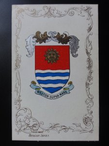 Somerset: WESTON SUPER MARE - Heraldic Coat of Arms c1905 - Pub by Ja-Ja