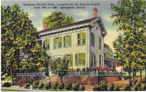 Abraham Lincoln Home Occupied by Lincoln Family 1844-61 Springfield Illinois