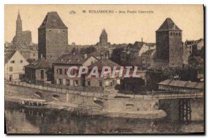 Postcard Old In Strasbourg Covered Bridges