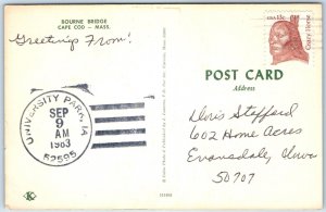 1983 University Park, IA Post Office Cancel Postcard USPO Postal History A267