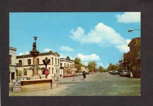 NY Main Street St Geneseo New York Postcard