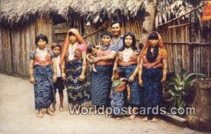 Typical Indian Family San Blas Panama Unused 