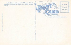 LPD25  Ohio Postcard:  Indian Lake pool