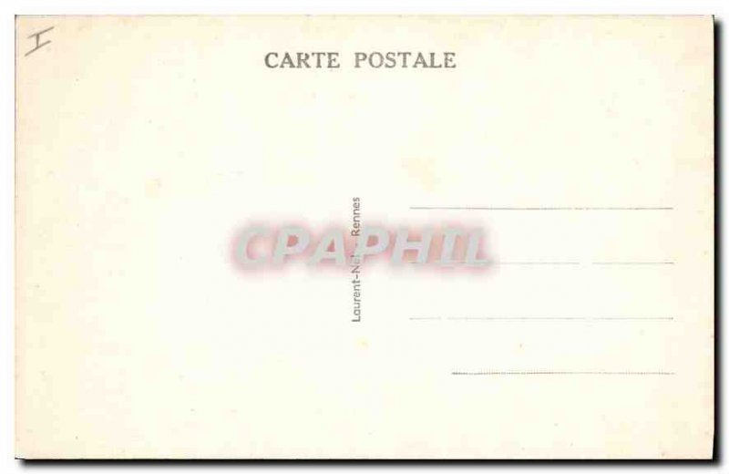 Old Postcard Rennes courthouse