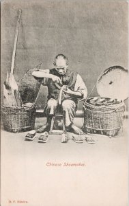 Chinese Shoemaker Shoes Baskets China Unused Ribeiro Postcard H24 