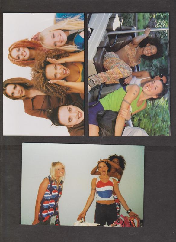 SPICE GIRLS - 9 Cards With 2 Or 3 Together - Unused - Writing On Backs