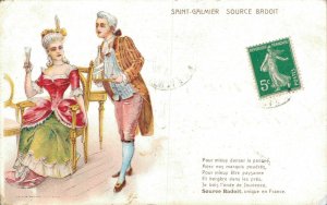 Saint Galmier Source Badoit French Advertisement Postcard 06.11