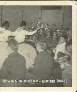 Native American History Rowing In Rhythm - Eskimo Dance Black & White Photograph