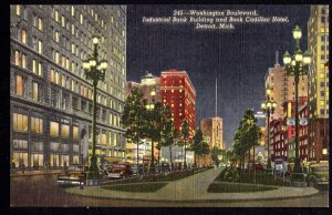 MI DETROIT Washington Boulevard, Industrial Bank Building, Book Cadillac Hotel