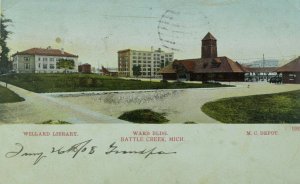 C.1905-10 Battle Creek, Mich. Vintage Postcard F27