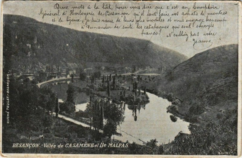 CPA Besancon Vallee de Casamene et Ile Malpas FRANCE (1099065)