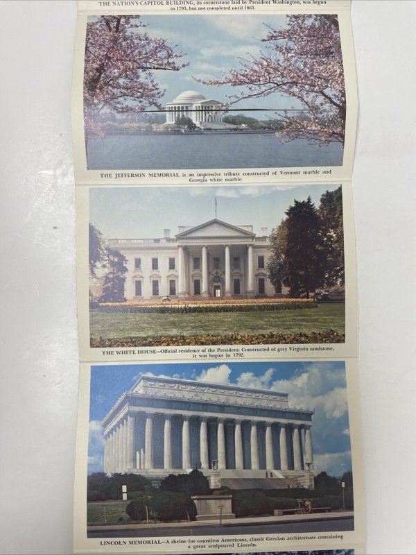 Beautiful Washington, D.C. Postcard Booklet - 12 Photos
