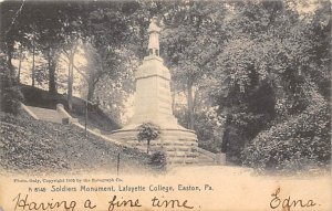 Soldiers Monument, Lafayette College Easton, Pennsylvania PA  