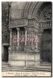 Postcard Ancient Arles Eglise St Trophime Portal Detail The Flight into Egypt...