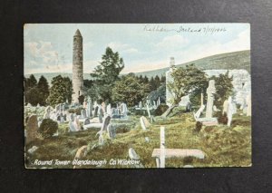 1906 Round Tower Glendalough Co Wicklow Ireland Picture Postcard Cover