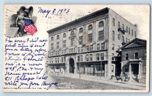 Pawtucket Rhode Island Postcard Masonic Temple City Hall Building Multiview 1903