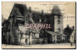Old Postcard Angers Chateau Du Roi From Poland