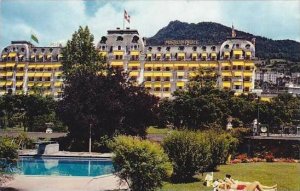 Switzerland Montreux Le Montreux Palace et sa piscine
