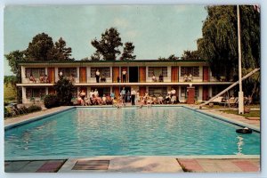c1950's Baumann's Brookside Motel & Swimming Pool Greenville New York Postcard