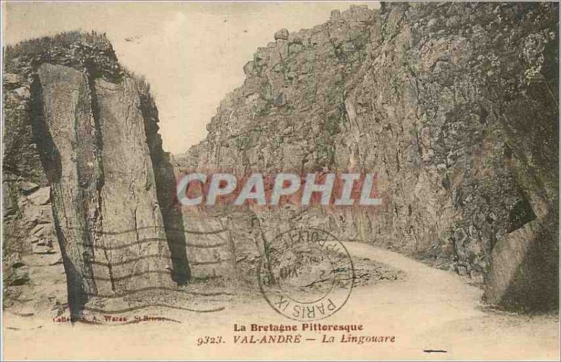 Postcard Old Val Andre Brittany Picturesque The Lingouare