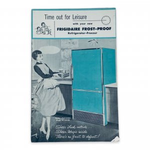 1959 Frigidaire Frost-Proof Refrigerator-Freezer Brochure also Electric Range