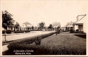 RPPC Residences on Lincoln Circle, Kohler WI Vintage Postcard V64