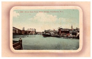 Rhode Island Providence , River from Point Street Bridge