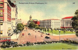 Pennsylvania Avenue Washington D. C. Postcard