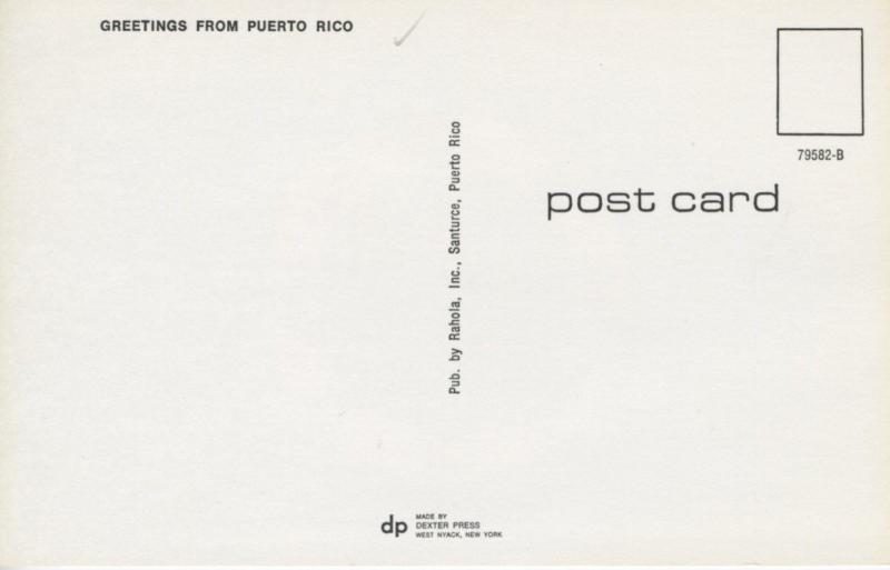 Government Seal Commonwealth of Puerto Rico Porto Rico Vintage Postcard E5