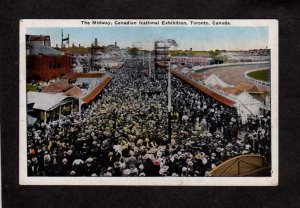 ON Expo Exposition Carnival Rides Ferris Wheel Toronto Ontario Carte Postale