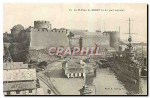 Old Postcard The Chateau Brest saw the National Boat Point