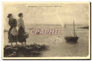 Old Postcard Hoping d & # 39apres the table Bouille