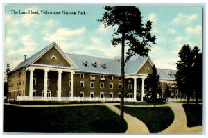 c1910 Lake Hotel Yellowstone National Park Exterior Building Wyoming WY Postcard