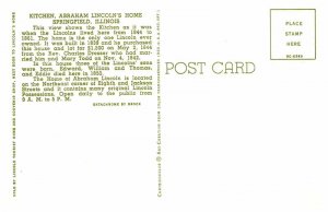 Postcard HOUSE SCENE Springfield Illinois IL AP0958