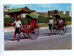 179693 Pleasure ricles on Rickshaws Hong Kong postcard